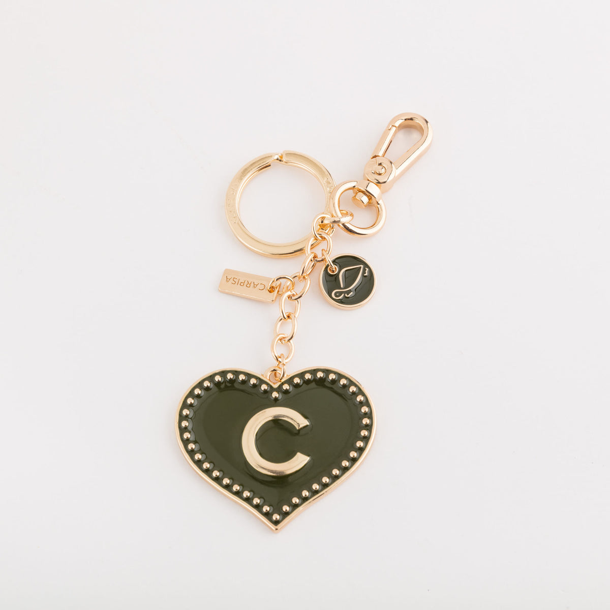 Carpisa Letter C Keychain - Heart Letters Keychain â€“ AKC9330354530601_01_basechild â€“ AKC93303545