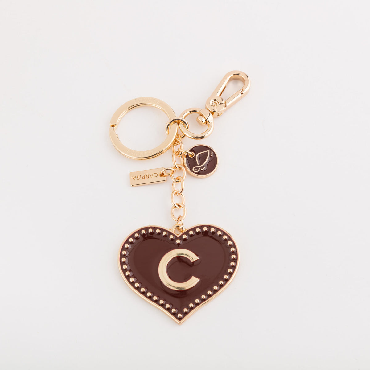 Carpisa Letter C Keychain - Heart Letters Keychain â€“ AKC9330354561301_01_basechild â€“ AKC93303545