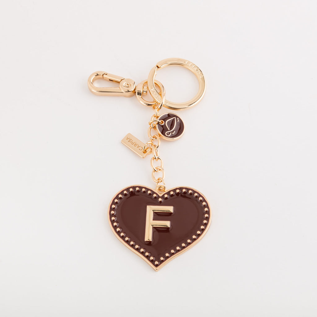 Carpisa Letter F Keychain - Heart Letters Keychain â€“ AKC9330654561301_01_basechild â€“ AKC93306545