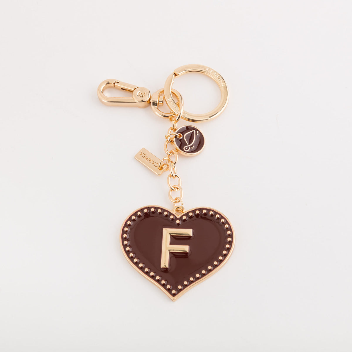 Carpisa Letter F Keychain - Heart Letters Keychain â€“ AKC9330654561301_01_basechild â€“ AKC93306545