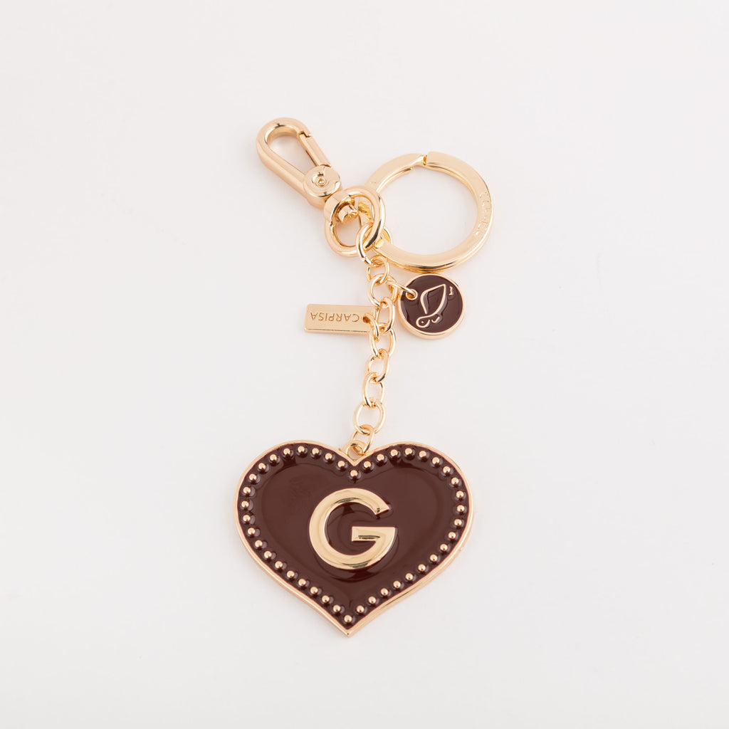 Carpisa Letter G keychain - Heart Letters Keychain â€“ AKC9330754561301_01_basechild â€“ AKC93307545