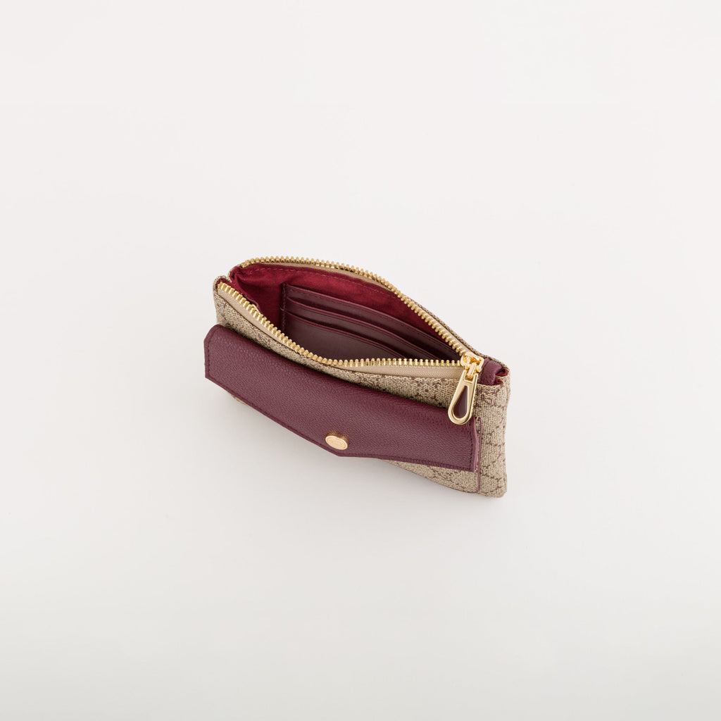 Carpisa Crna Gora – Diana fall wallet - Women's Coin Purse With Keychain – Taupe/Wine – APD55305546 – Image 2