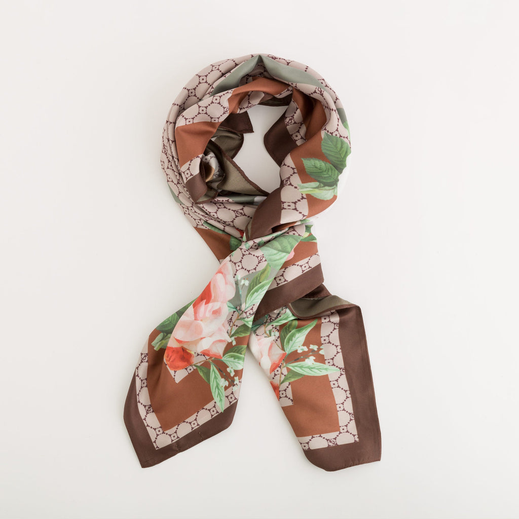 Carpisa Crna Gora – Scarf - Women's Scarf – Chocolate/multicolor – ASD60603546 – Image 1