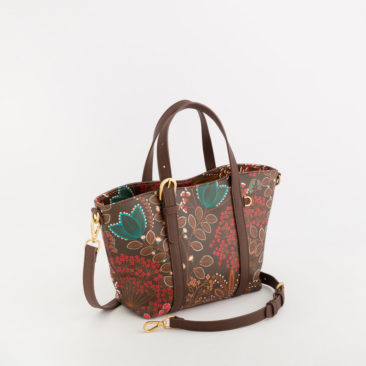 Carpisa Crna Gora – Patty v2 - Women's Handbag – Chocolate/multicolor – BSD51704546 – Image 1