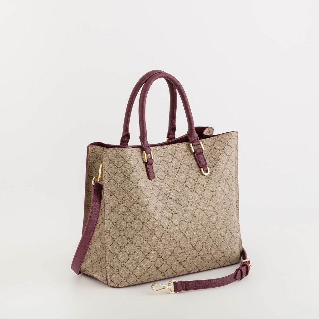 Carpisa Crna Gora – Diana fall - Women's Handbag – Taupe/Wine – BSD55201546 – Image 1