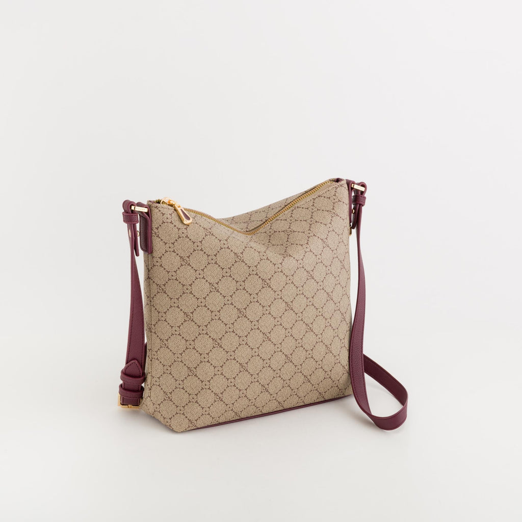 Carpisa Crna Gora – Diana Fall - Women's Shoulder Bag – Taupe/Wine – BSD55204546 – Image 1