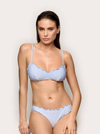 Seersucker - Bralette bikini grudnjak sa punjenjem za žene