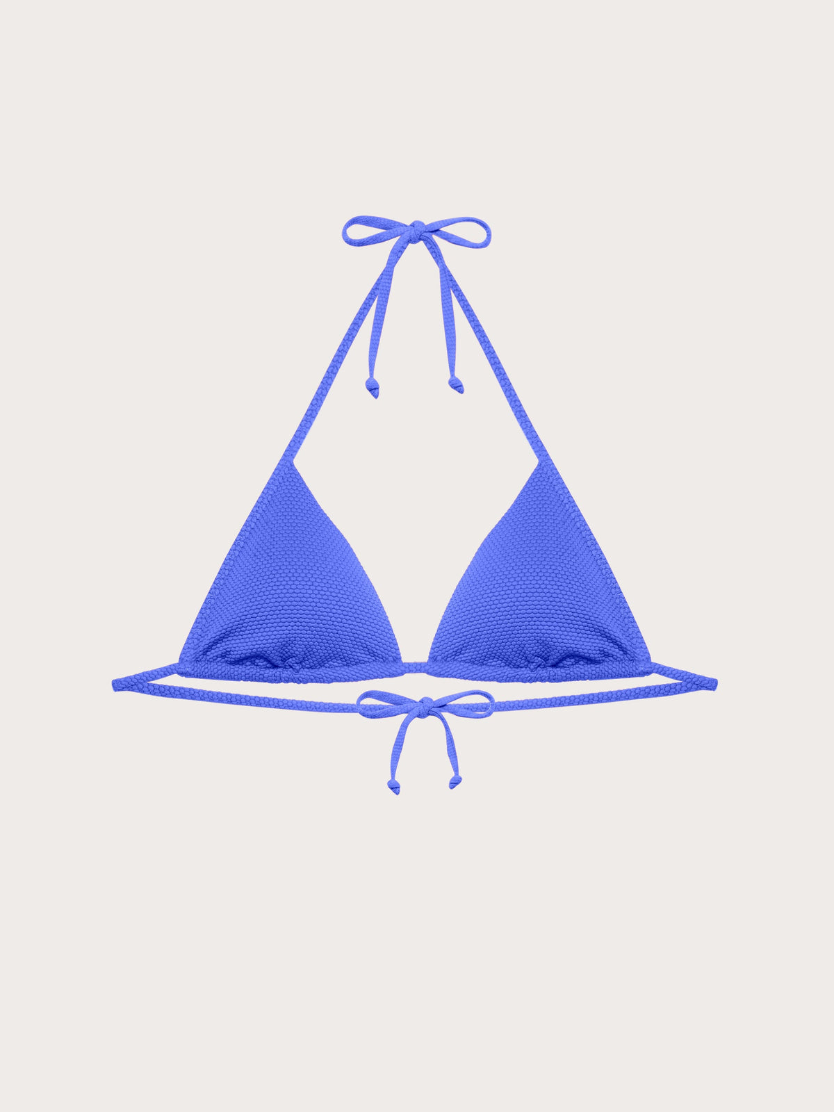 Textured - Trouglasti bikini grudnjak sa kliznim korpicama za žene