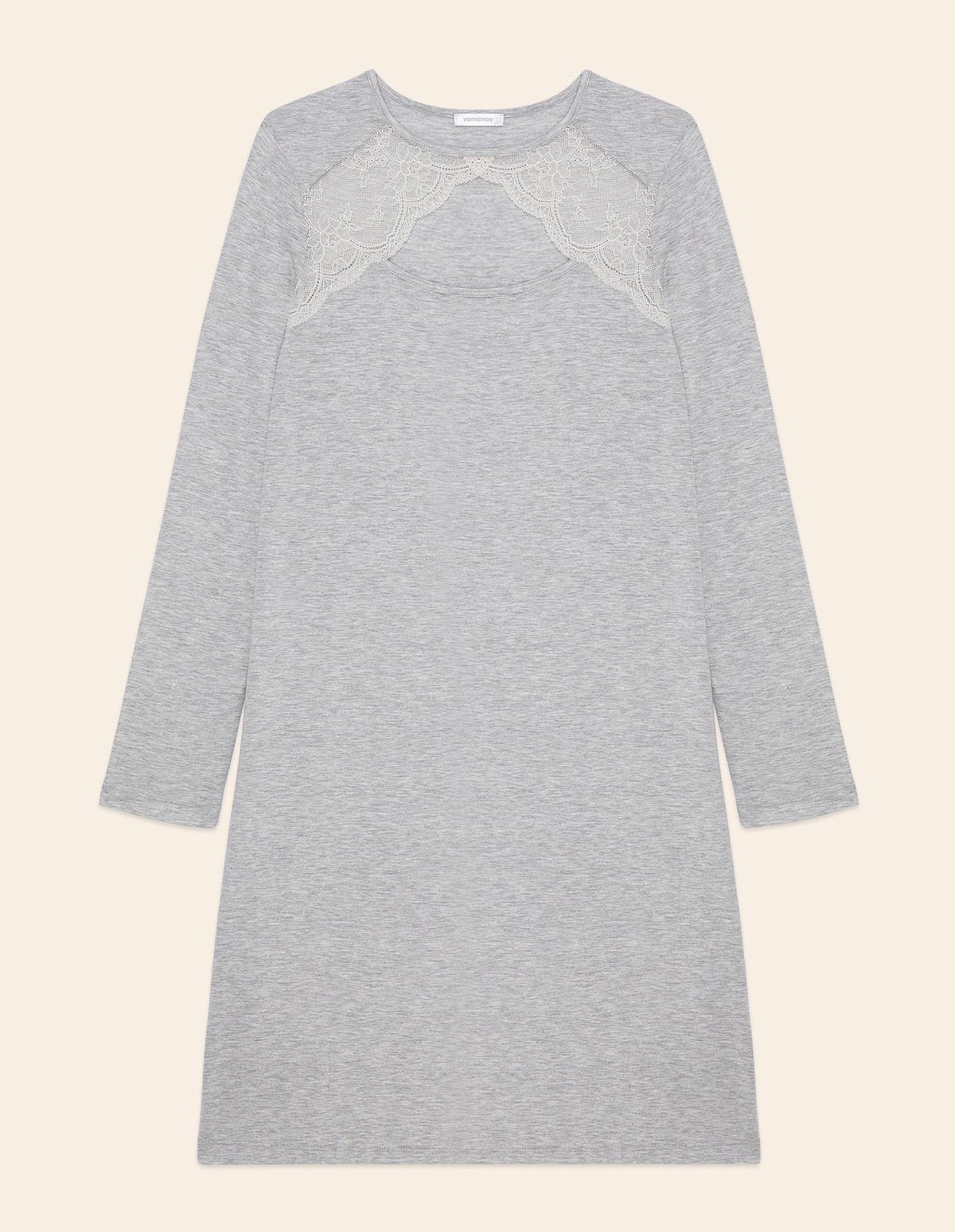 Long_sleeve nightshirt_Modal_Lace _Yamamay Albania