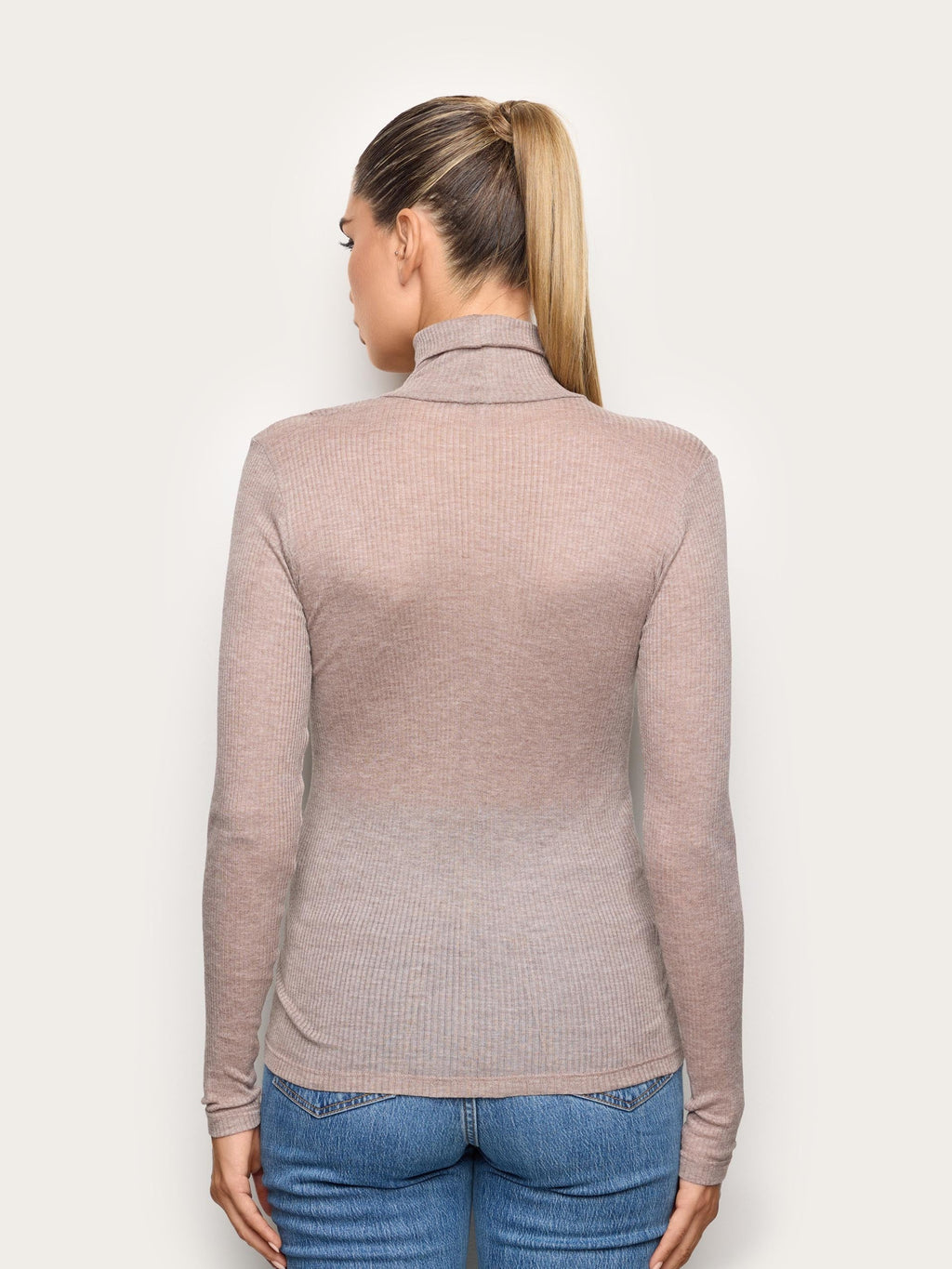 Light Cashmere Rib - Majica dugih rukava sa visokom kragnom